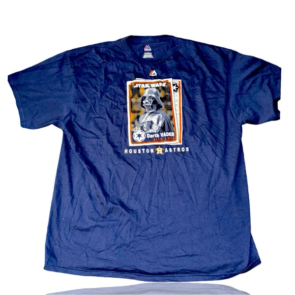 Houston Astros x Star Wars “Darth Vader” MLB T-Shirt: Big & Tall: ALCS: 2XL - Picture 1 of 3